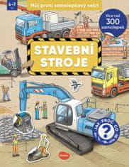 Grooters Můj první samolepkový sešit – STAVEBNÍ STROJE