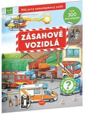 Grooters Môj prvý samolepkový zošit – ZÁSAHOVÉ VOZIDLÁ