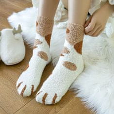 VIVVA® Dámské ponožky, Teplé ponožky, Zimní ponožky, Ponožky s kočičí tlapkou (3ks) | GATOSOCKS