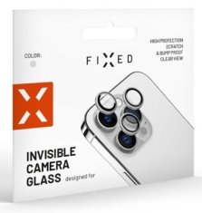 FIXED Ochranná skla čoček fotoaparátů Camera Glass pro Apple iPhone 16 Pro/16 Pro Max, bílý titan FIXGC2-1402-WH