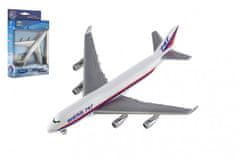 Teddies Letadlo Welly Boeing 747 plast/kov 15cm