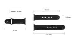 FIXED Set silikonových řemínků Silicone Strap pro Apple Watch 38/40/41mm, modrý