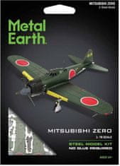 Metal Earth 3D puzzle Mitsubishi Zero (barevný)