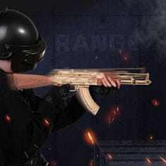 Robotime Rokr 3D dřevěné puzzle AK-47 Assault Rifle 315 dílků