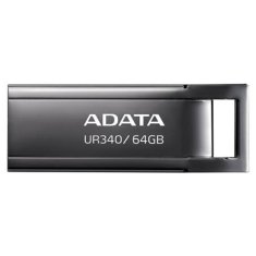 Adata Flash Disk 64GB UR340, USB 3.2 Dash Drive, lesklá černá