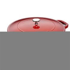 Staub Staub litinová pánev na dušení s poklicí 24 cm, červená 405114750