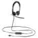 Logitech Headset H650e Stereo/ drátová sluchátka + mikrofon/ USB/ černá