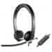 Logitech Headset H650e Stereo/ drátová sluchátka + mikrofon/ USB/ černá