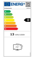 LG IPS monitor 24BA550-B / 23,8" / 1920x1080 /5ms/ 16:9 / 250cd / 100Hz/HDMI / DP / USB / D-Sub/ Pivot/ repro