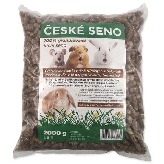 Seno české luční granulované 2kg