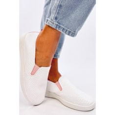 Tenisová obuv Jousse slip-on WHITE/PINK - Inello velikost 38