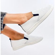 Tenisová obuv Jousse slip-on WHITE/BLACK - Inello velikost 39