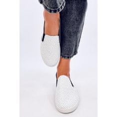 Tenisová obuv Jousse slip-on WHITE/BLACK - Inello velikost 39