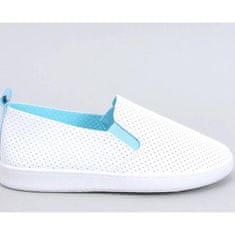 Tenisová obuv Jousse slip-on WHITE/BLUE - Inello velikost 40