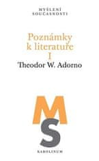 Theodore W. Adorno: Poznámky k literatuře I.