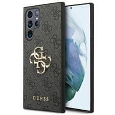 Guess Kryt Guess GUHCS22L4GMGGR Samsung Galaxy S22 Ultra grey hardcase 4G Big Metal Logo