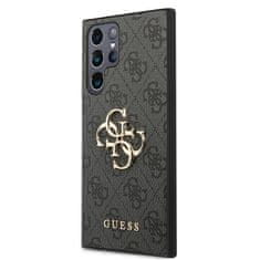 Guess Kryt Guess GUHCS22L4GMGGR Samsung Galaxy S22 Ultra grey hardcase 4G Big Metal Logo