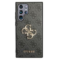 Guess Kryt Guess GUHCS22L4GMGGR Samsung Galaxy S22 Ultra grey hardcase 4G Big Metal Logo