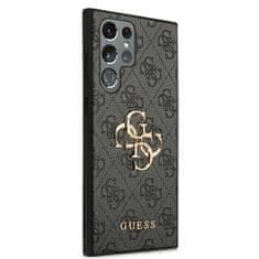 Guess Kryt Guess GUHCS22L4GMGGR Samsung Galaxy S22 Ultra grey hardcase 4G Big Metal Logo