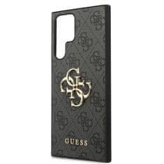 Guess Kryt Guess GUHCS22L4GMGGR Samsung Galaxy S22 Ultra grey hardcase 4G Big Metal Logo