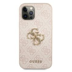 Guess Kryt Guess GUHCP12M4GMGPI Apple iPhone 12/12 Pro pink hardcase 4G Big Metal Logo