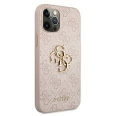 Guess Kryt Guess GUHCP12M4GMGPI Apple iPhone 12/12 Pro pink hardcase 4G Big Metal Logo