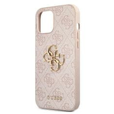 Guess Kryt Guess GUHCP12M4GMGPI Apple iPhone 12/12 Pro pink hardcase 4G Big Metal Logo