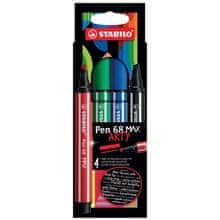 Stabilo Fixy Pen 68 MAX "ARTY", sada 4 barev