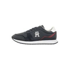 Tommy Hilfiger Boty tmavomodré 43 EU Runner Evo Lth Mix