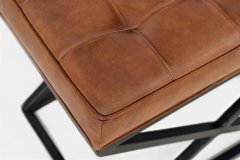 Intesi Taburet Peau leather light vintage