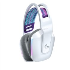 Logitech Sluchátka s mikrofonem G733 Lightspeed Wireless RGB - bílý