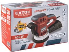 Extol Premium Bruska excentrická, 125mm, 150mm, 450W ERC 450 SCP