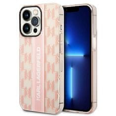 Karl Lagerfeld Kryt Karl Lagerfeld KLHCP14LHKLSPCP Apple iPhone 14 Pro hardcase pink Mono Vertical Stripe