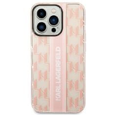 Karl Lagerfeld Kryt Karl Lagerfeld KLHCP14LHKLSPCP Apple iPhone 14 Pro hardcase pink Mono Vertical Stripe