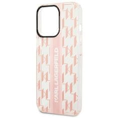 Karl Lagerfeld Kryt Karl Lagerfeld KLHCP14LHKLSPCP Apple iPhone 14 Pro hardcase pink Mono Vertical Stripe