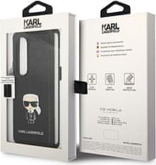 Karl Lagerfeld Kryt Karl Lagerfeld KLHCZFD4IKMSBK Samsung Galaxy Z Fold 4 black book Saffiano Ikonik Metal