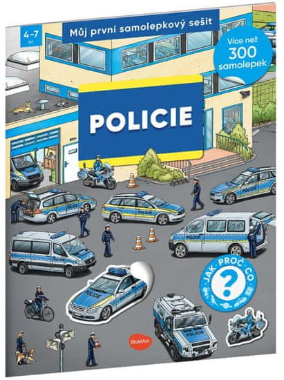 Můj první samolepkový sešit Policie