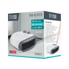 Teesa Ohřívač s ventilátorem (1000 W, 2000 W) bílý TSA8027