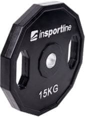 inSPORTline Pogumovaný kotouč Ruberton 15 kg 30 mm