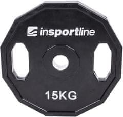 inSPORTline Pogumovaný kotouč Ruberton 15 kg 30 mm