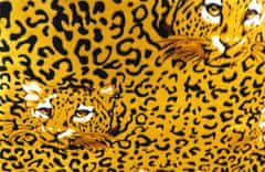 Bavlissimo 2-dílné povlečení leopard mikroflanel 140x200 na jednu postel