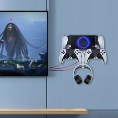 JYS Nástěnný držák na zeď Věšák pro Sony PlayStation PS Portal + Příslušenství