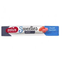 Zolux Sweeties Krémová pochoutka pro psy s kuřecím masem a lososem 14g/1ks