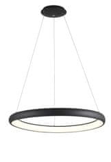 Nova Luce Nova Luce LED závěsné svítidlo Albi ve dvou velikostech a třech barvách - pr. 610 x 60 x 1140 mm, 50 W, 3000 K, stmívatelné, bílé NV 8105601 D