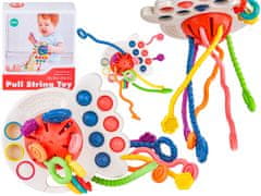 shumee Multifunkční dětská hračka Octopus Sensory Teether 4v1 vzdělávací + příslušenství