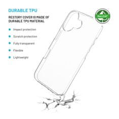 FIXED TPU gelový kryt ReStory AntiUV pro Apple iPhone 16, čirý (FIXSTRE-1400)