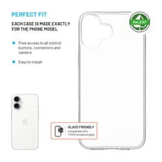 FIXED TPU gelový kryt ReStory AntiUV pro Apple iPhone 16 Plus, čirý (FIXSTRE-1401)