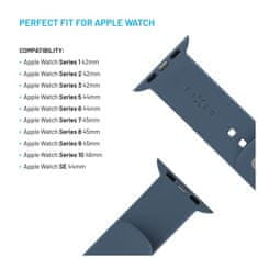 FIXED Set silikonových řemínků Silicone Sporty Strap pro Apple Watch 42/44/45/46mm, zelenomodrý FIXSST2-434-GREBL