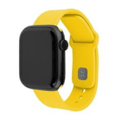 FIXED Set silikonových řemínků Silicone Sporty Strap pro Apple Watch 42/44/45/46mm, žlutý FIXSST2-434-YL