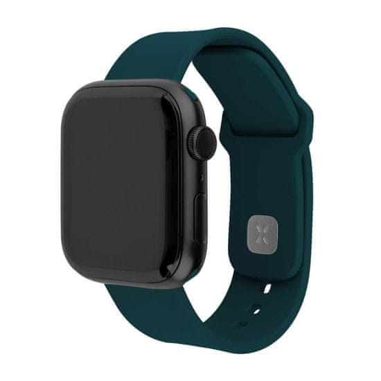 FIXED Set silikonových řemínků Silicone Sporty Strap pro Apple Watch 38/40/41mm, tmavě zelený FIXSST2-436-DRGRE